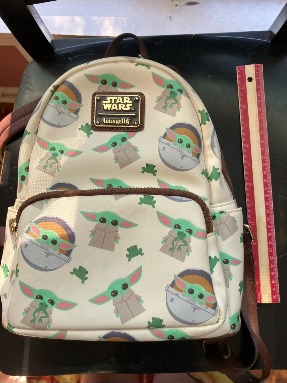 Loungefly Beige Baby Yoda (The Child) Kids Mini Backpack